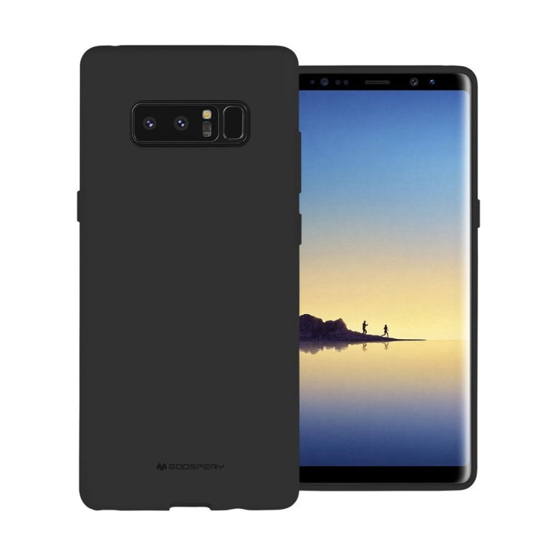 Samsung Galaxy Note 8 Soft Feel Jelly Case Cover - Black | Australia