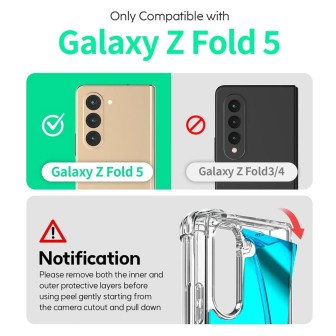 Samsung Galaxy Z Fold5 Slim Shockproof Clear Case Cover | Australia