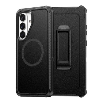 Samsung Galaxy S26 Rugged Armor Belt Clip Holster MagSafe Compatible C