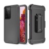 Samsung Galaxy S21 Ultra Rugged Armor Belt Clip Holster Case Cover - B