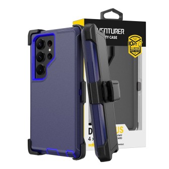 Samsung Galaxy S24 Ultra Rugged Armor Belt Clip Holster Case Cover - B