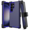 Samsung Galaxy S24 Ultra Rugged Armor Belt Clip Holster Case Cover - B