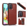Samsung Galaxy A71 / A7 Leather Wallet Flip Diary Case Cover - Brown