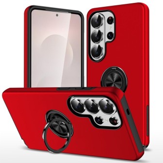Samsung Galaxy S26 Ultra Shockproof with Ring Holder Stand MagSafe Compatible Com