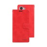 Samsung Galaxy S23 Leather Wallet Flip Diary Case Cover - Red