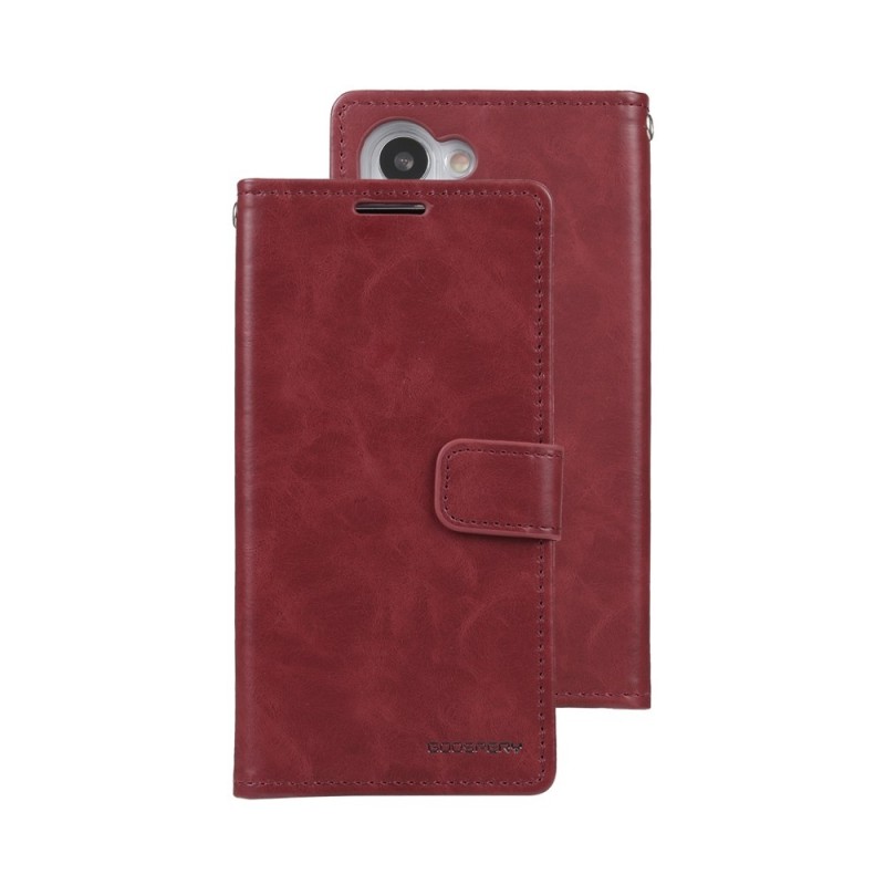 Samsung Galaxy S23 Leather Wallet Flip Diary Case Cover - Wine
