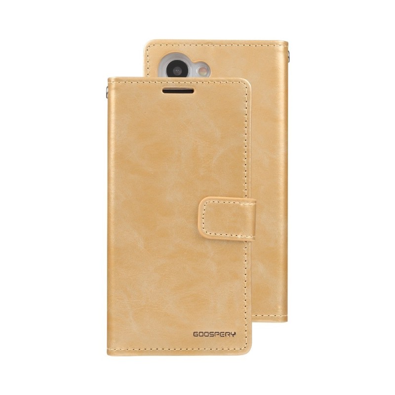 Samsung Galaxy S23 Plus Leather Wallet Flip Diary Case Cover - Gold