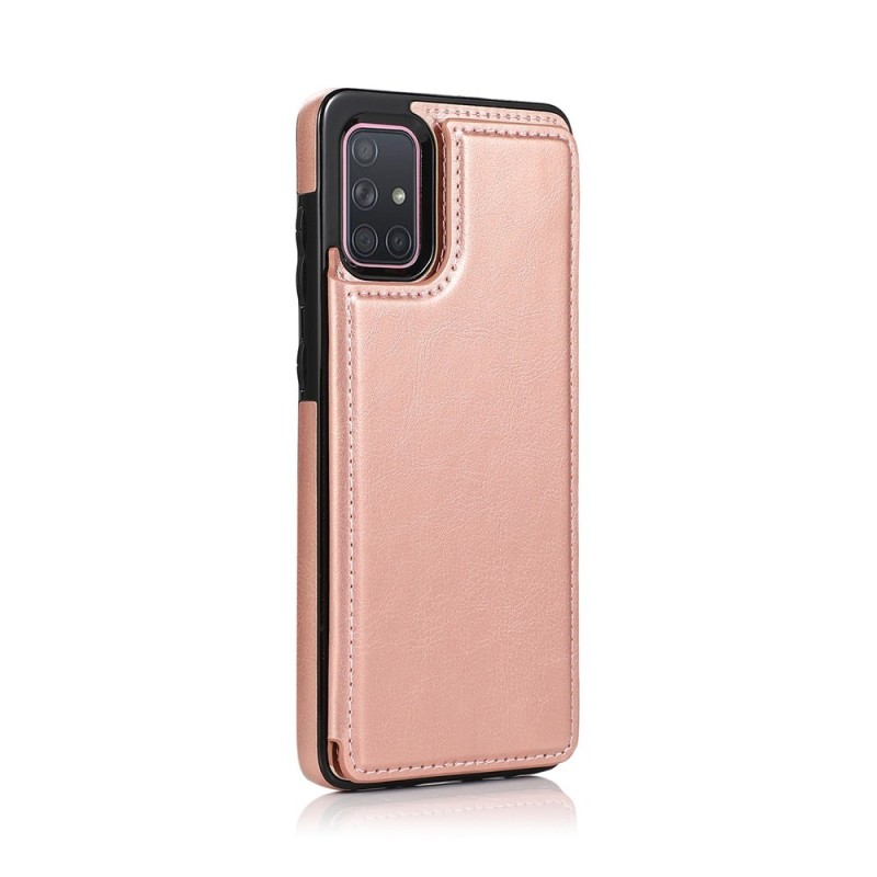 Samsung Galaxy A71 / A7 Leather Wallet Flip Diary Case Cover - Rose Go