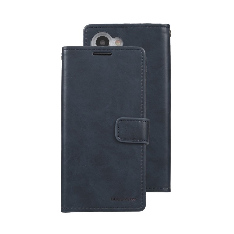 Samsung Galaxy S23 Plus Leather Wallet Flip Diary Case Cover - Navy