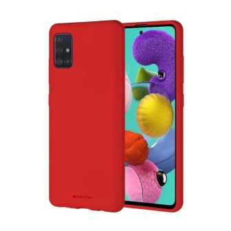 Samsung Galaxy A71 / A7 Soft Feel Jelly Case Cover - Red | Australia