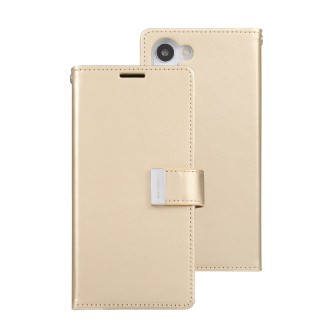 Samsung Galaxy S23 Leather Wallet Flip Diary Case Cover - Gold