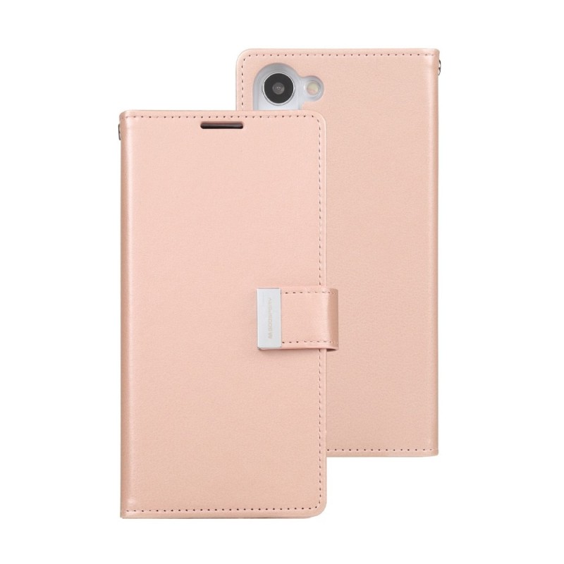 Samsung Galaxy S23 Leather Wallet Flip Diary Case Cover - Rose Gold
