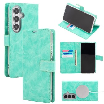 Samsung Galaxy S26 Plus MagSafe Compatible Leather Wallet Flip Diary C