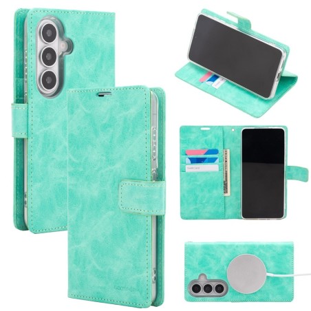 Samsung Galaxy S26 Plus MagSafe Compatible Leather Wallet Flip Diary C