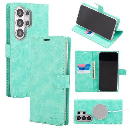 Samsung Galaxy S26 Ultra MagSafe Compatible Leather Wallet Flip Diary