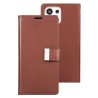 Samsung Galaxy S23 Ultra Leather Wallet Flip Diary Case Cover - Brown