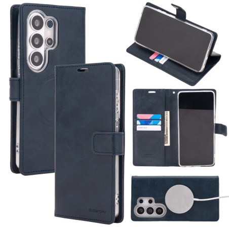 Samsung Galaxy S26 Ultra MagSafe Compatible Leather Wallet Flip Diary