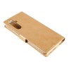 Samsung Galaxy A57 Leather Wallet Flip Diary Case Cover - Gold