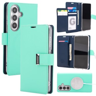 Samsung Galaxy S26 MagSafe Compatible Leather Wallet Flip Diary Case C