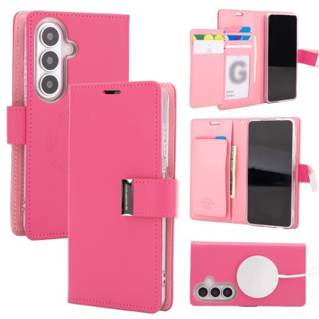 Samsung Galaxy S26 Plus MagSafe Compatible Leather Wallet Flip Diary C