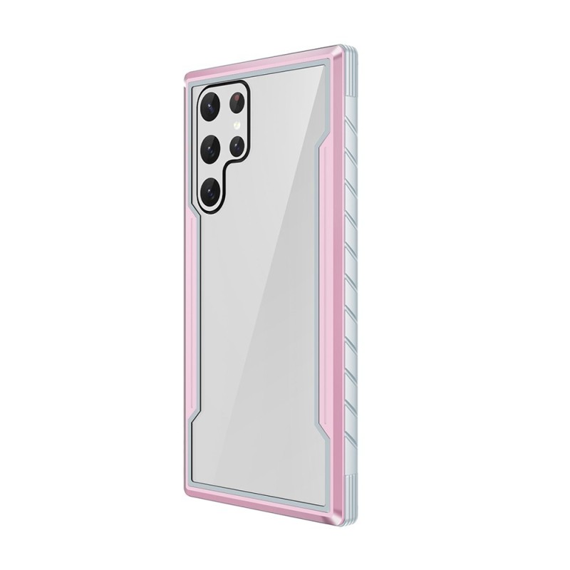 Samsung Galaxy S23 Ultra Heavy-Duty Armor Shockproof Case Cover - Rose