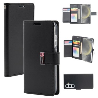 Samsung Galaxy S25 MagSafe Compatible Leather Wallet Flip Diary Case C