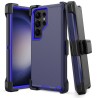 Samsung Galaxy S23 Ultra Rugged Armor Belt Clip Holster Case Cover - N