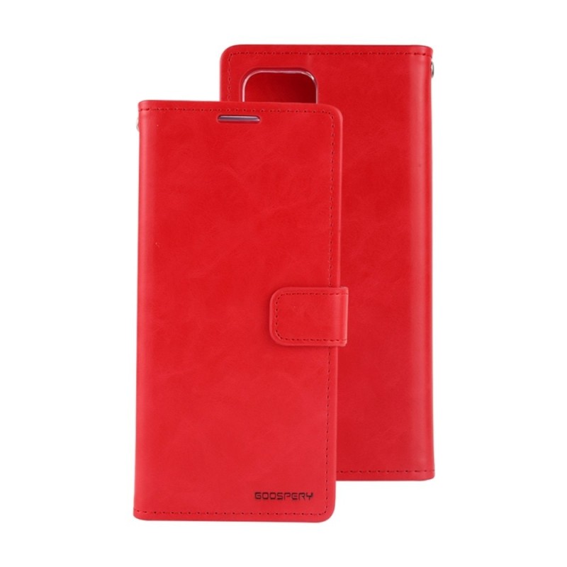 Samsung Galaxy A53 Leather Wallet Flip Diary Case Cover - Red