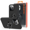 iPhone 15 Pro Max Shockproof with Ring Holder Stand Case Cover - Black