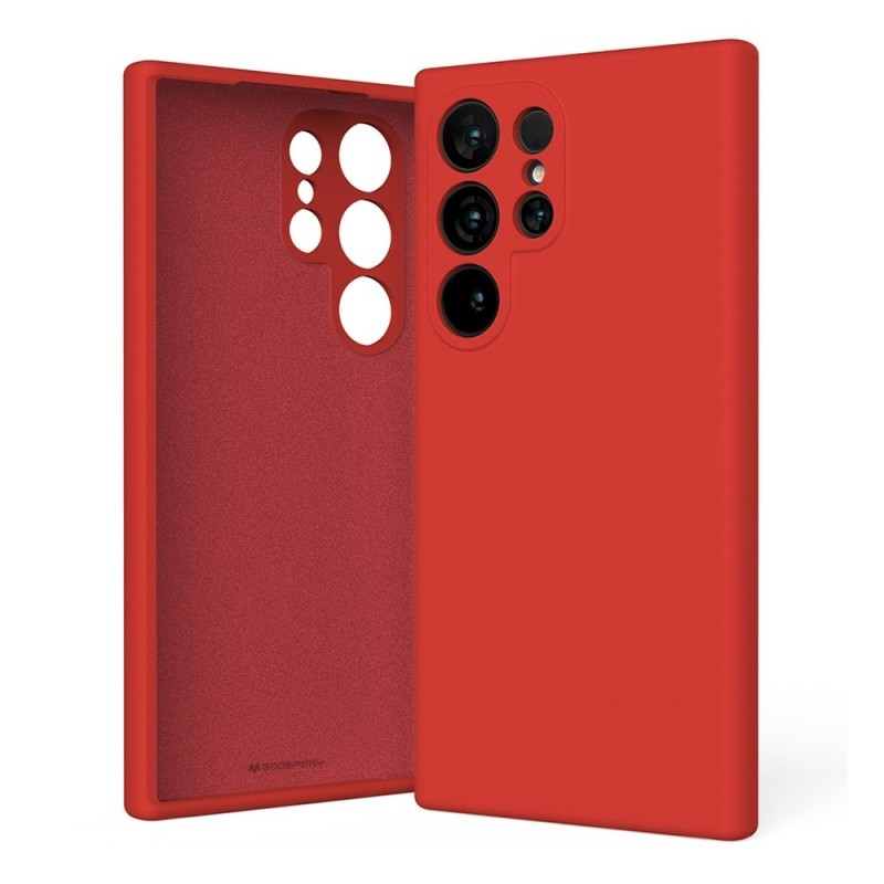 Samsung Galaxy S25 Ultra Soft Silicone Case Cover - Red | Australia