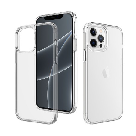 iPhone 15 Pro Max Slim Shockproof Clear Case Cover - Transparent