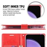 Samsung Galaxy S23 FE Leather Wallet Flip Diary Case Cover - Navy
