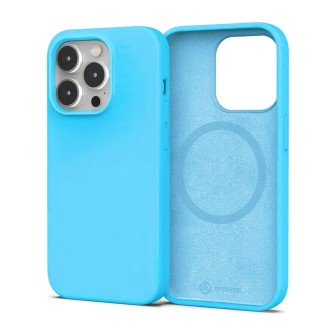 iPhone 15 Pro Max MagSafe Compatible Liquid Silicone Case Cover - Mint