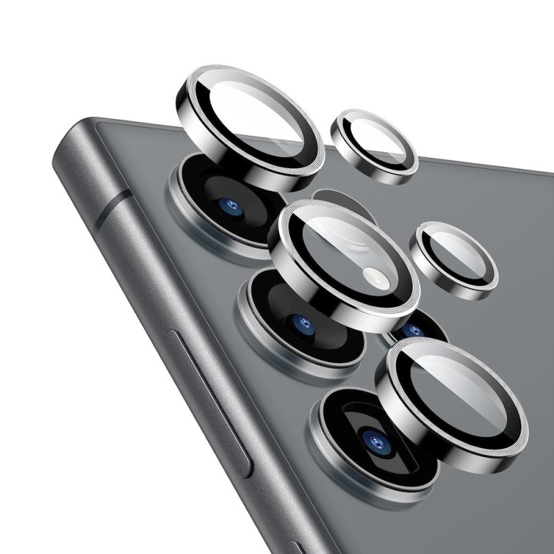 Samsung Galaxy S23 Ultra Metal Ring Camera Lens Protector - Grey