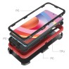 Samsung Galaxy A52 Rugged Armor Belt Clip Holster Case Cover - Red