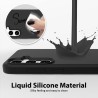 Samsung Galaxy S25 Liquid Silicone MagSafe Compatible Case Cover - Bla