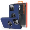 iPhone 15 Pro Shockproof with Ring Holder Stand Case Cover - Navy