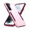 Samsung Galaxy S22 Plus Slim Shockproof Clear Case Cover - Pink