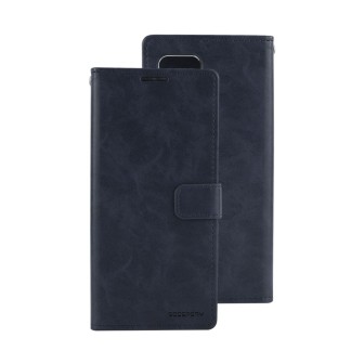 Samsung Galaxy A42 Leather Wallet Flip Diary Case Cover - Navy