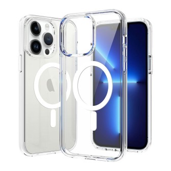 iPhone 15 Pro Slim Shockproof Clear Case Cover - Clear Black
