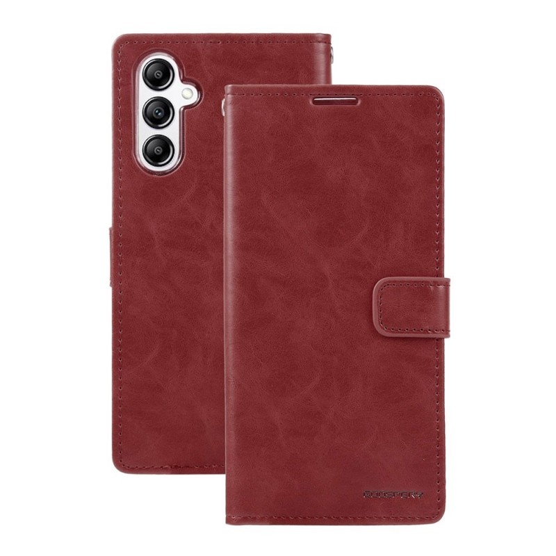 Samsung Galaxy A37 Leather Wallet Flip Diary Case Cover - Wine