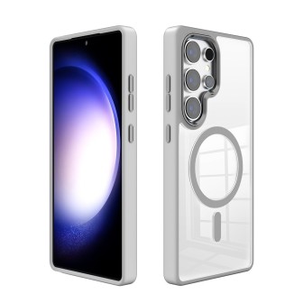 Samsung Galaxy S25 Ultra Clear with Metal Camera Frame MagSafe Compatible Compati