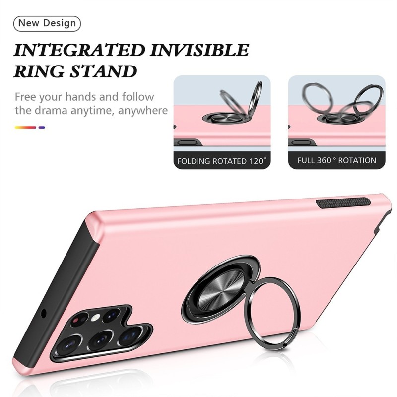 Samsung Galaxy S22 Ultra Shockproof with Ring Holder Stand MagSafe Compatible Cas