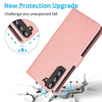 Samsung Galaxy S22 Plus Leather Wallet Flip Diary Case Cover - Red