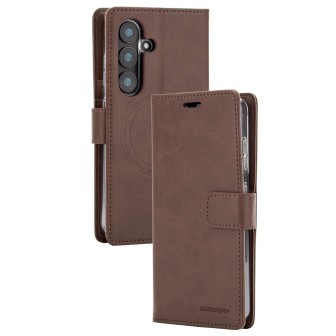 Samsung Galaxy S25 FE MagSafe Compatible Leather Wallet Flip Diary Cas