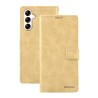 Samsung Galaxy A35 Leather Wallet Flip Diary Case Cover - Gold