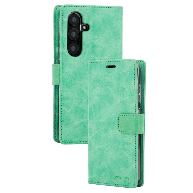 Samsung Galaxy S25 FE MagSafe Compatible Leather Wallet Flip Diary Cas