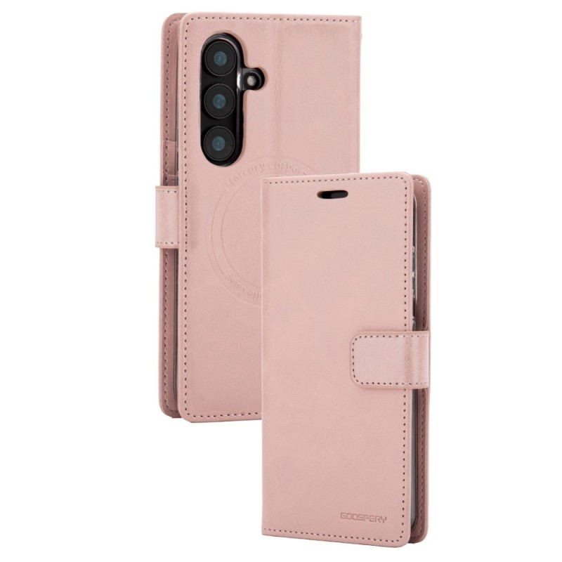 Samsung Galaxy S25 FE MagSafe Compatible Leather Wallet Flip Diary Cas