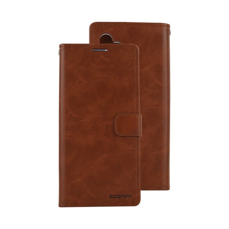 Samsung Galaxy A34 Leather Wallet Flip Diary Case Cover - Brown