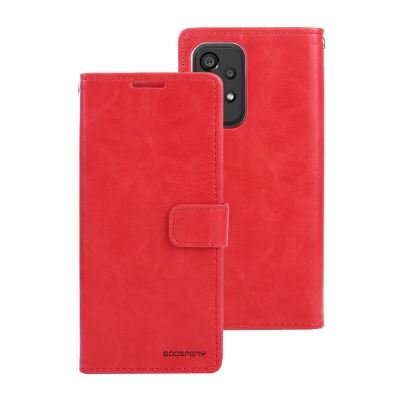 Samsung Galaxy A33 Leather Wallet Flip Diary Case Cover - Red